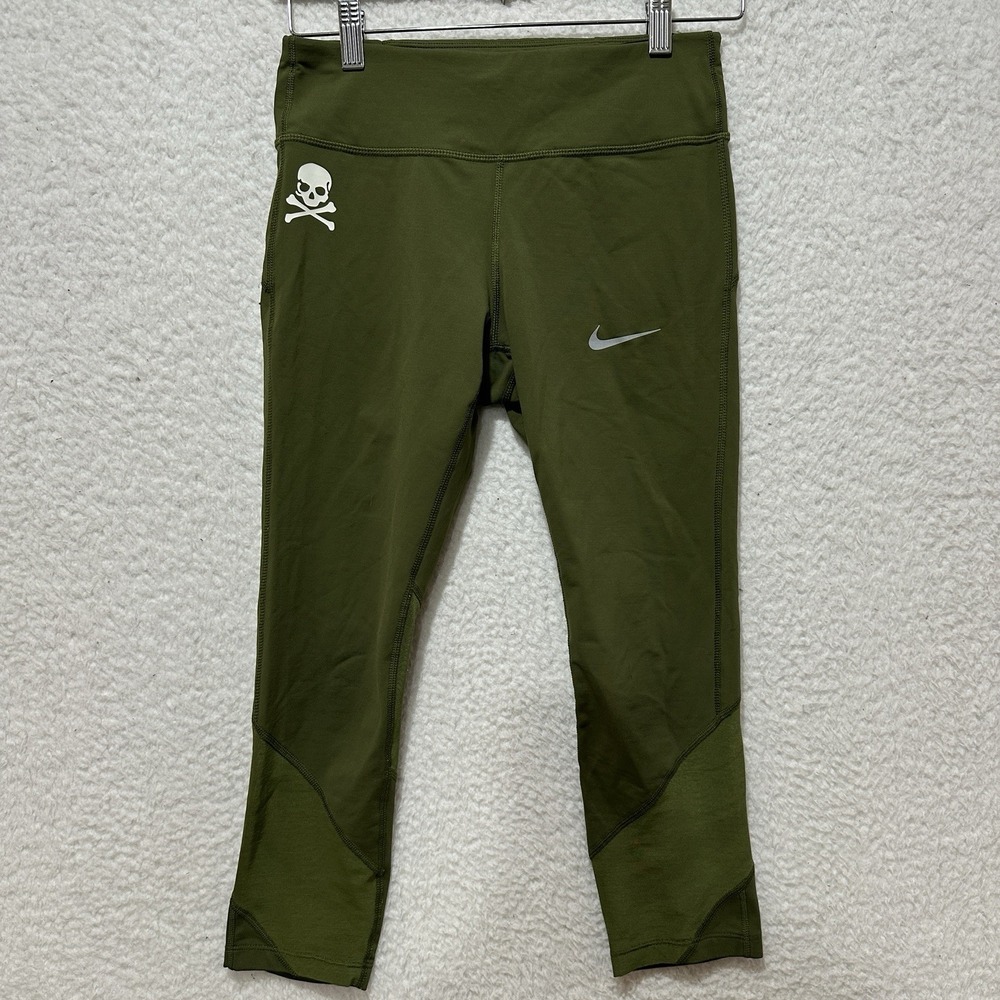 Soulcycle X Nike Dri-Fit Green Capri‎ Tights Legggings Size Small